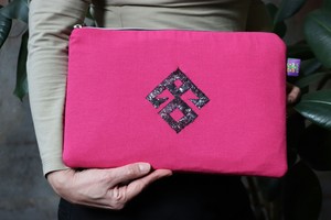 Birgi - Tel Kırma Motifli Clutch Çanta